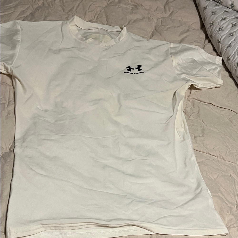 Under Armour Men's small Classic White Tee or ladies large